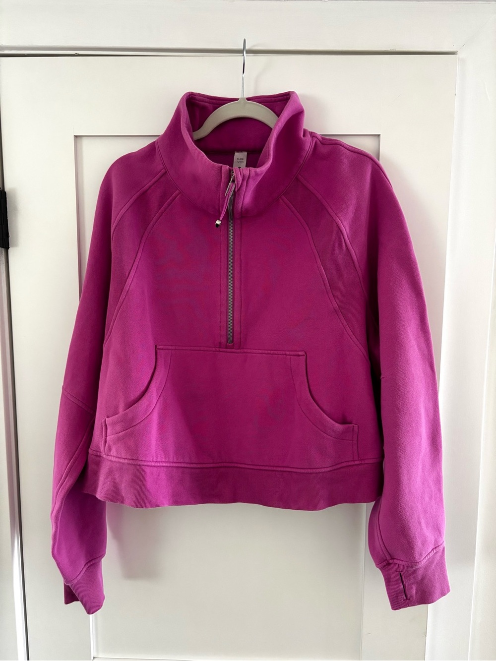 Lululemon Scuba Oversized Half Zip Hoodie Pink Women's XL/XXL